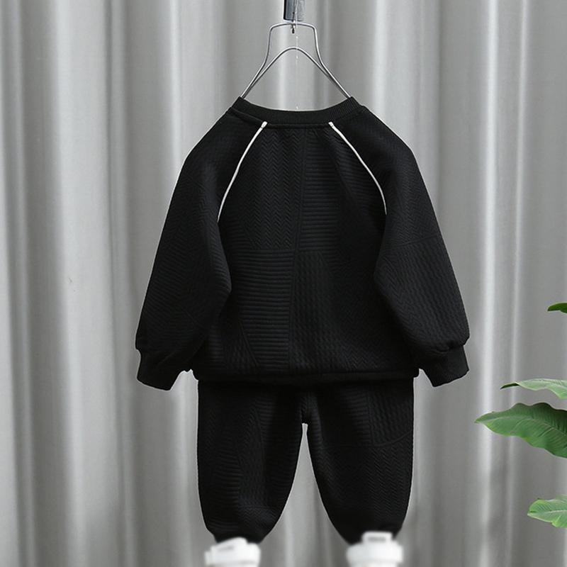 Children Long Sleeved Pullover and Trousers Two-piece Set Kids Clothing Set Top and Pants