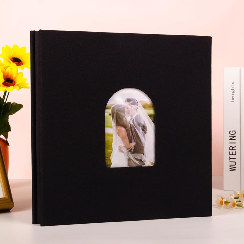 40 Pages Self-adhesive Scrapbook Large Capacity Commemorative Linen Cover Album Paste Type Dirt-proof Memory Book Graduation