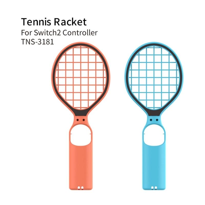 2Pcs Tennis Racquet Grip with Wrist Strap for NS2 Controller Tennis Racket Handle Grips Smooth Operation
