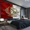 Crest Legacy Custom Name Wall Tapestry Aesthetic Wall Hanging Printed Fabric Blanket Decorative Tapestries For Bedroom Living Room Home Decor