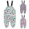 Children's One-piece Rain Pants Waterproof And Waterproof Outdoor Suspenders