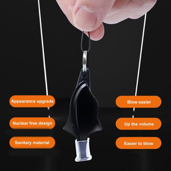 Свисток судьи-дельфина с ремешком на руку, коробка для хранения с громким звуком, портативные свистки для тренировок на открытом воздухе, выживания, футбола, баскетбола, спорта