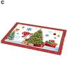 Рождественский ковер с красочным принтом, противоскользящий, декоративный, моющийся, износостойкий, новогодний, праздничный, дверной коврик, входной коврик, домашний декор, коврик для дома и улицы