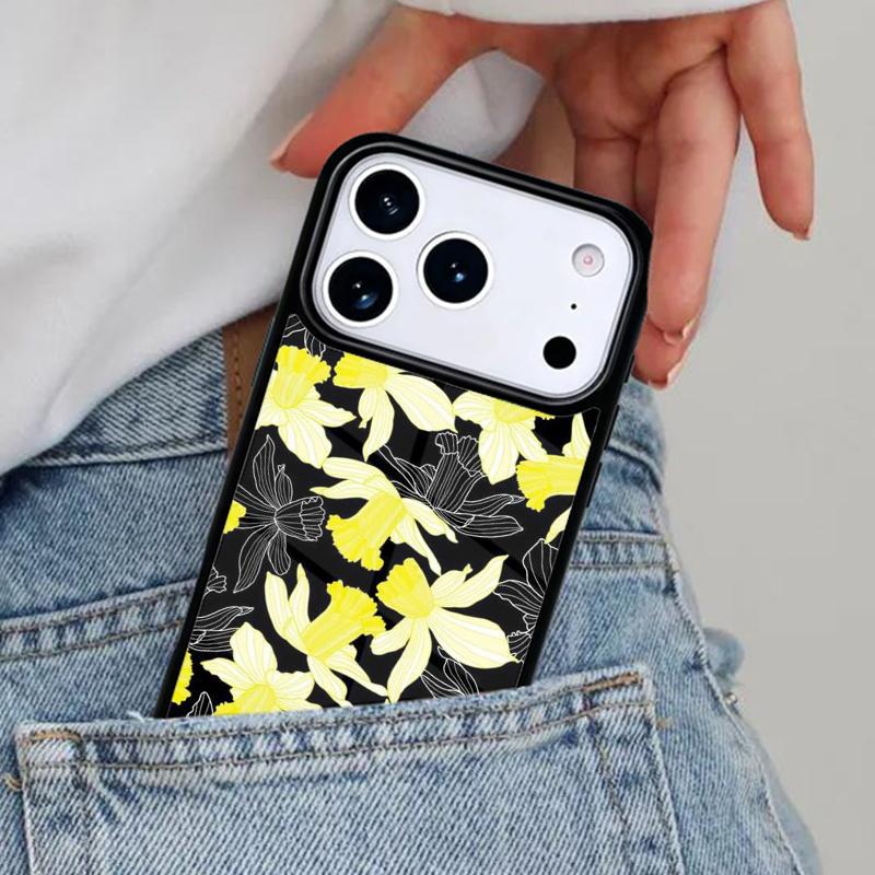 Цветы 1 Нарциссы Чехол для телефона для iPhone 16e 15 14 13 12 17 Pro Max Plus Air 17pro Чехол Coque
