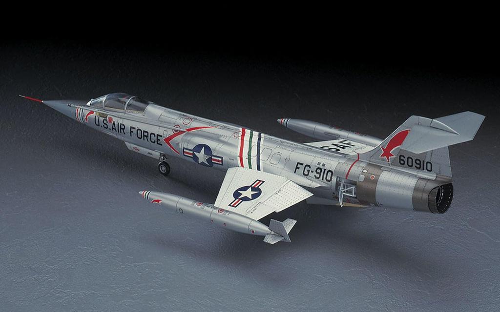 Hasegawa Масштабная пластиковая модель истребителя ВВС США Starfighter PT19 1/48 F-104C