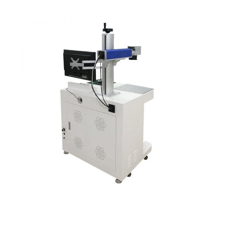 Cabinet Fiber Laser Marking & CO2 Engraving Machine with UV Laser Marking