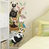 Cartoon Animals Home Decoration Wall Stickers for Bedroom Kids Room Door Wall Decals Cartoon Wall Sticker Accessories