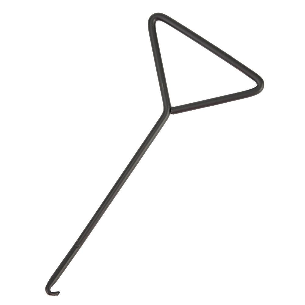 Пружинный крюк Пружина выхлопной трубы Т-образная рукоятка 17,5x8,2x3см Черный