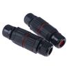 1Pc Ip68 Electrical Waterproof Connector Wire Cable 2/3 Pin Plug Straight Quick Push In Terminal Block Conductor Connector