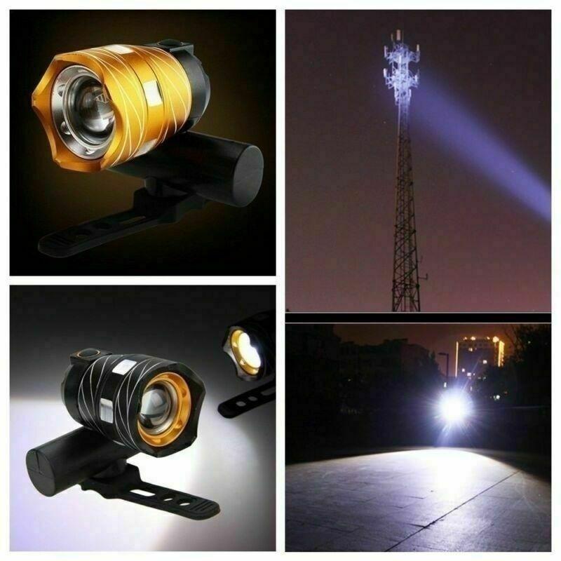 Лучшие фонари для горного велосипеда с функцией вспышки для ночной езды, супер яркий, со свободным зумом, водонепроницаемый T6 светодиодный велосипедный фонарь, перезаряжаемый через USB велосипед