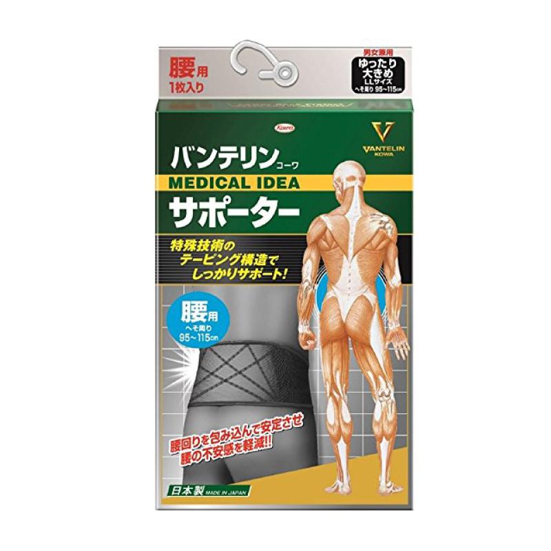 Носовая часть Vantelin и поддерживающая талия размер LL, черная, 1 шт.