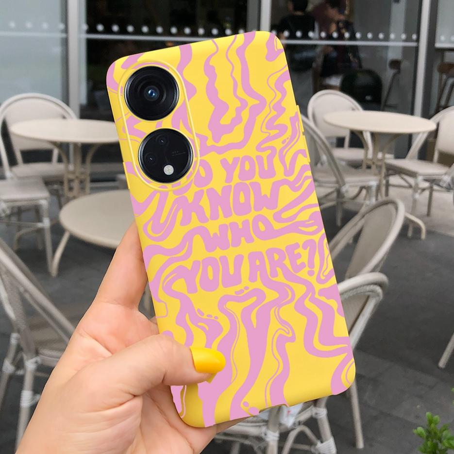 For Oppo Reno 8T 4G Case CPH2481 Luxury Art Printed Cover Silicone Soft TPU Phonw Case For Oppo Reno8 T 5G Reno 8T Reno8T Bumper