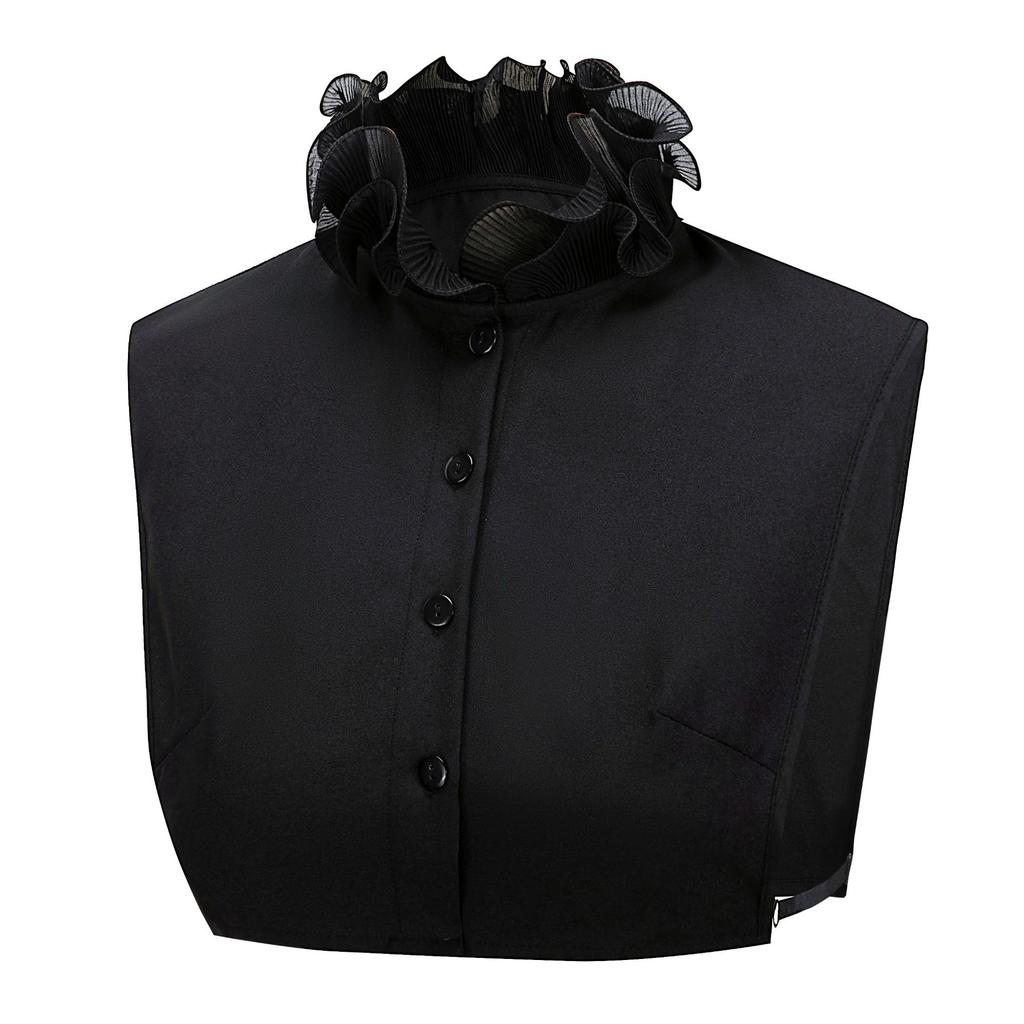 Elegant Stand Fake Collar Lace Embroidery Shirt Blouse Tops Detachable Collars Half Shirt False Collar Clothing Accessories