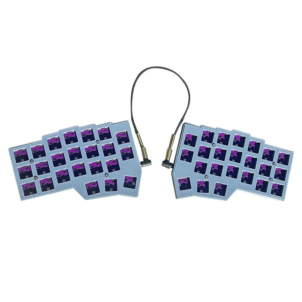 Раздельная проводная игровая клавиатура с возможностью горячей замены, раздельная раскладка, поддержка QMK/VIAL, настраиваемые аксессуары для ПК-геймеров