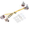 2 Volume 1 Tone 1 Jack 500K Pots 3 Way Switch Wiring Harness for JB Electirc Guitar Bass