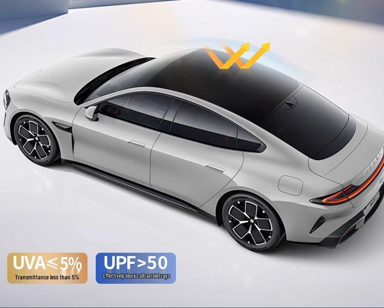 Солнцезащитный козырек люка Xiaomi SU7: Солнцезащитный козырек, Теплоизоляция, Светонепроницаемая шторка для крыши автомобиля.