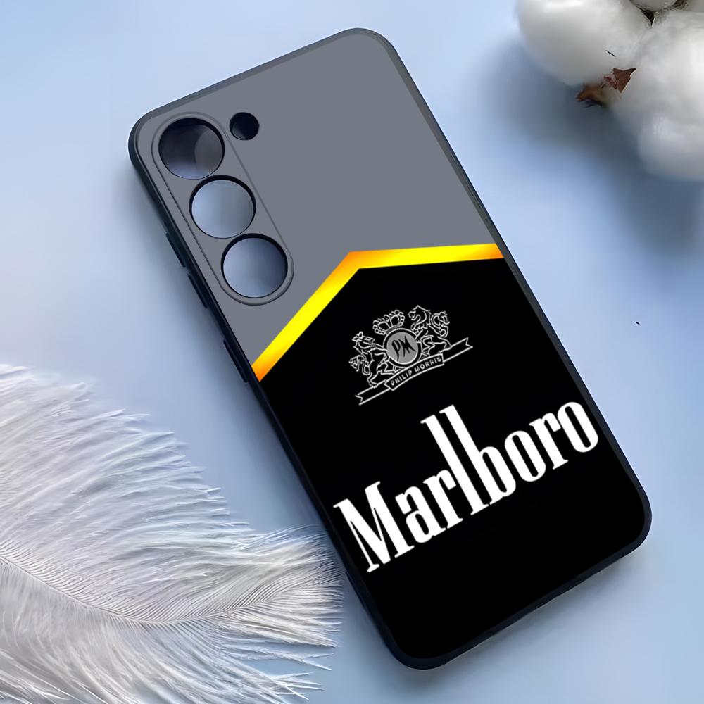 Чехол для телефона Cigarette-M-Marlboross для Samsung S25 Ultra S24 S23 S22 S21 S20 Plus Fe Galaxy A54 A53 A34 A25 Силиконовый чехол