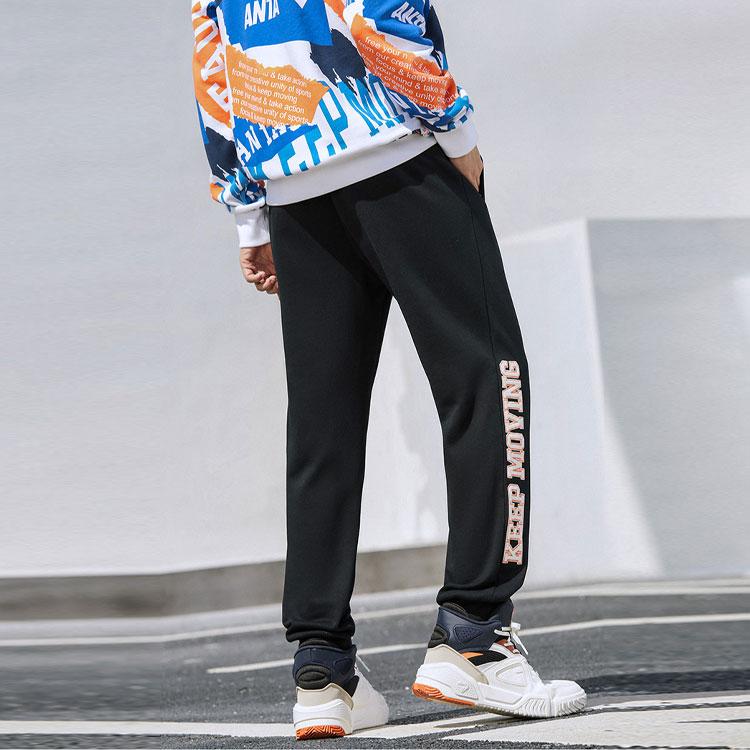 Anta Теплые повседневные спортивные штаны Jogger мужские, черные 152148306-3