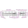 7 Piece Outdoor Sofa Set Natural Solid Acacia Wood