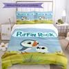 3 шт. Комплект постельного белья Puffin Rock Закрытие на пододеяльник Включает 1 пододеяльник и 2 наволочки, Мягкий и удобный для всех сезонов.
