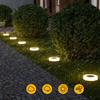 4 шт. Солнечные грунтовые фонари Водонепроницаемые уличные ландшафтные светильники Светодиодная газонная лампа