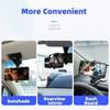 360° Rotatable HUD Car Dashboard Phone Holder GPS Navigation Rack Rearview Mirror Car Sun Visor Clip Mount