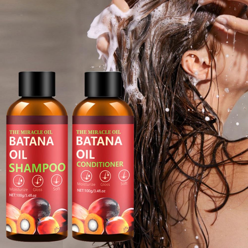 Batana Oil Шампунь Кондиционер Набор для ухода за волосами Увлажнение Блеск Мягкие волосы