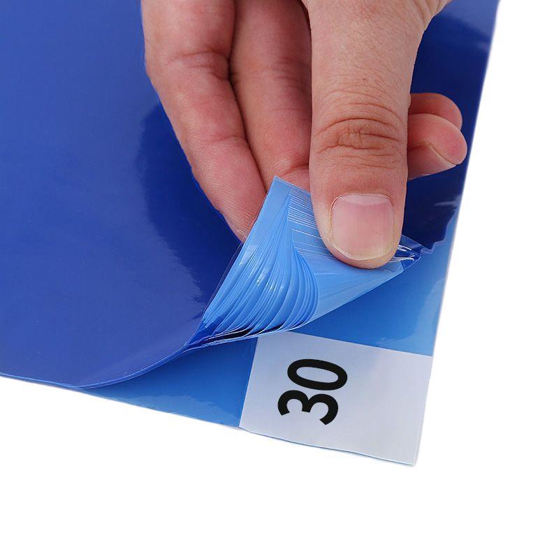 Антистатический отрывной липкий коврик синего цвета для чистых помещений и баскетбольных площадок