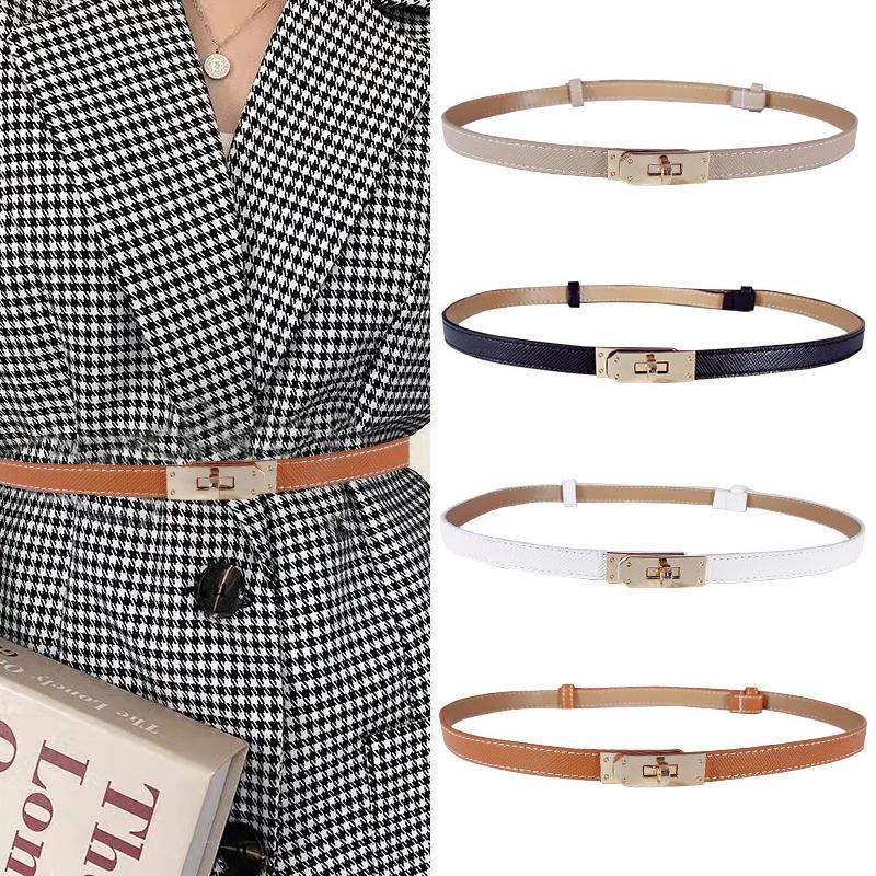 Ремень из искусственной кожи тонкий, женские повседневные аксессуары, регулируемый