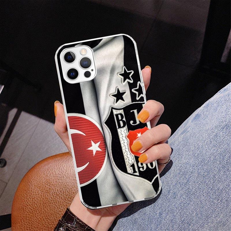 B-Бешикташ B-BJK Чехол для телефона для iPhone 17 Air 16 Pro Max 16E 15 + 14 Plus 11 12 13 Mini 7 8 SE Подарок Печатная Крышка Fundas