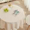 Белая французская скатерть легкая роскошь хлопок лен круглая прямоугольная скатерть для прилавка чайного столика тканевое искусство свадебное украшение на день рождения