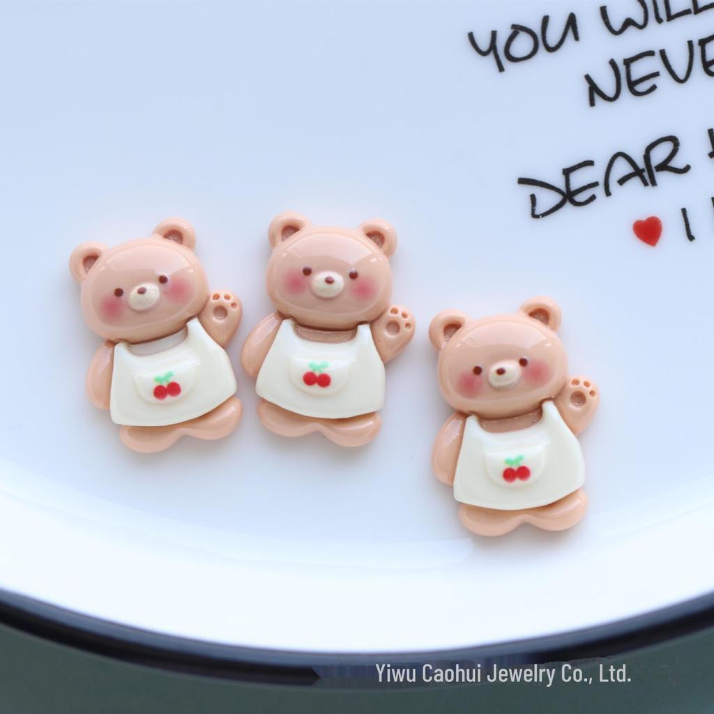 Очаровательные блестящие мультяшные аксессуары для волос из смолы: Детские шпильки, кольца, зажимы и нашивки для поделок своими руками