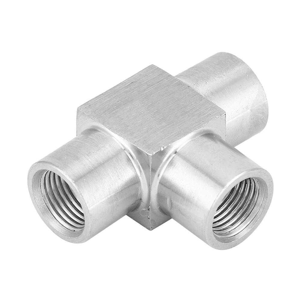 3 Way Pipe Connector BSPP Female Thread Stainless Steel Pipe Fitting Connector38in