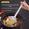 Stainless Steel Foam Skimmer Ladle - Hot Pot Strainer Kitchen Gadget