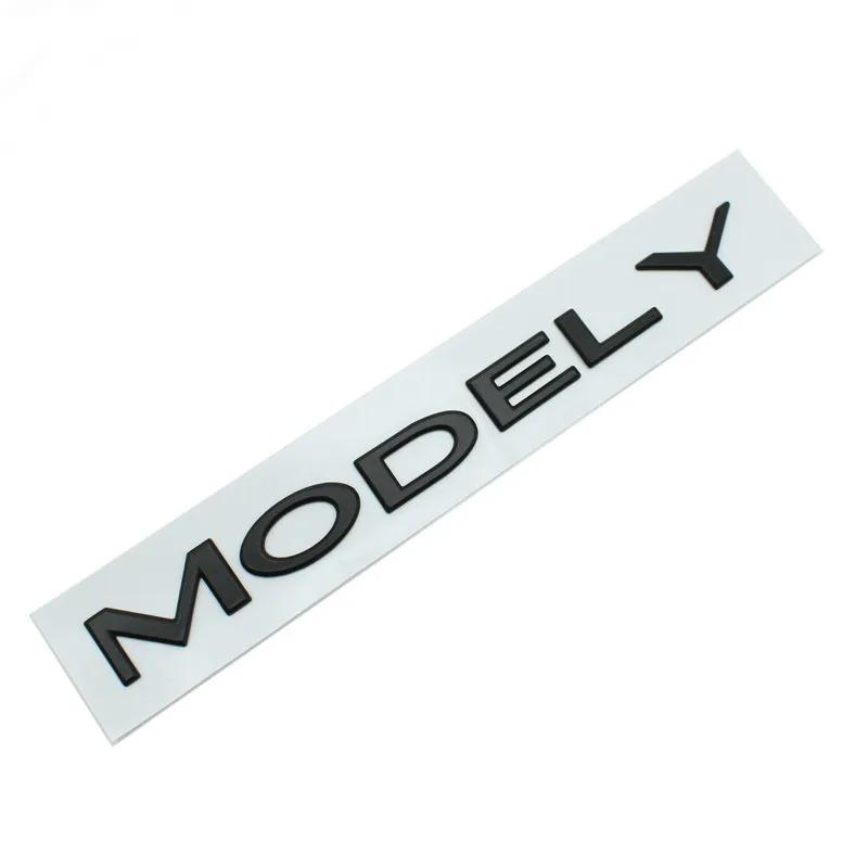 TESLA emblem ABS Letters Logo For Tesla MODEL 3 Y Car Rear Tailgate Trunk Emblem Badge Decal Stickers Auto Styling Accessories