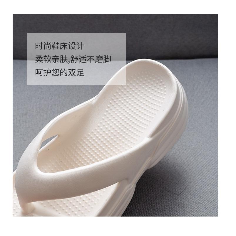 8.5 Cm Elevated Shoes Summer Flip Flops Women Chunky Platform Slippers Outdoor Fashion Streetwear Woman High Wedged Slides Shoes