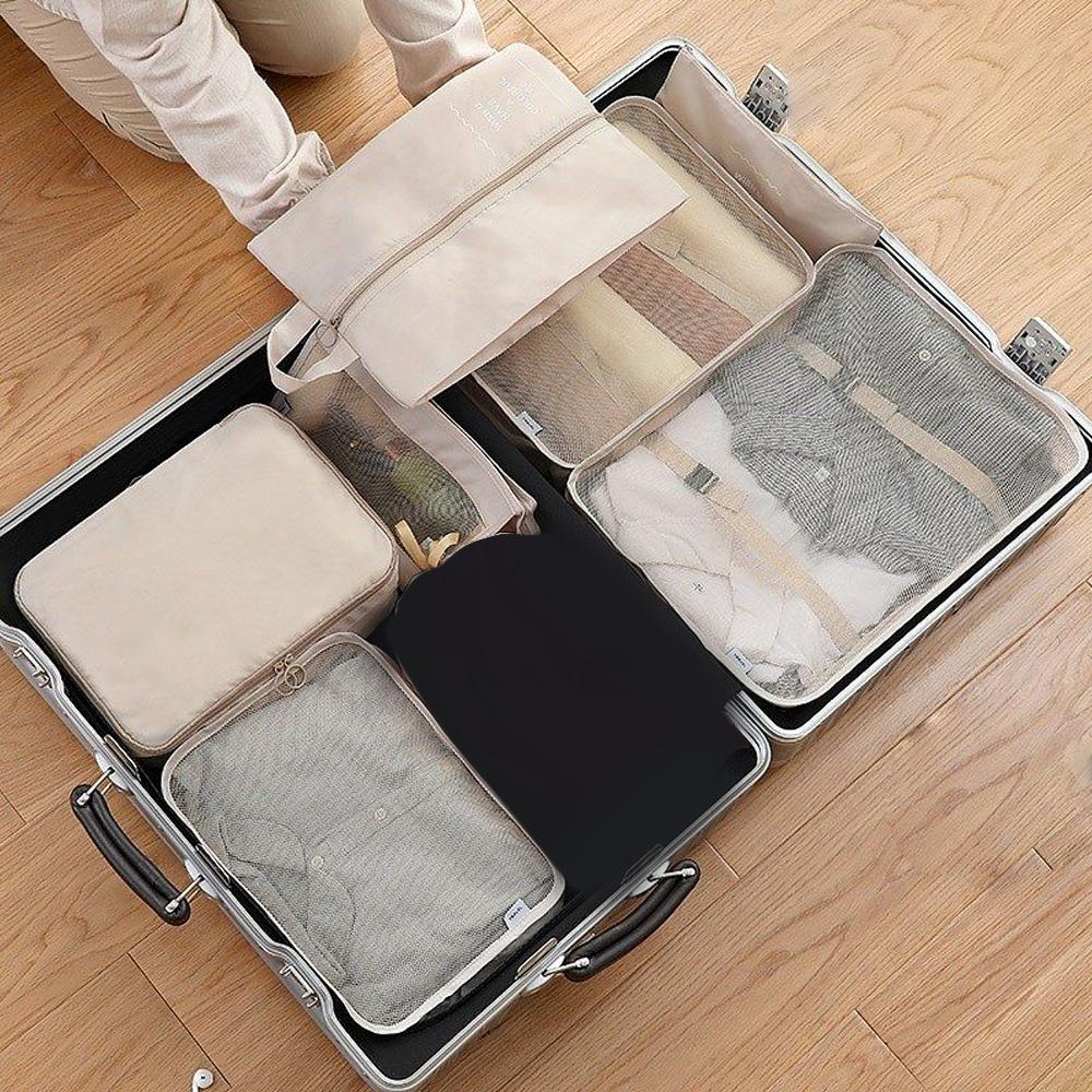 Blanket Shoes Organizers Bag Folding Travel Organizer Storage Bags Clothes Luggage Travel Organizer 7pcs Travel Storage Bag Set