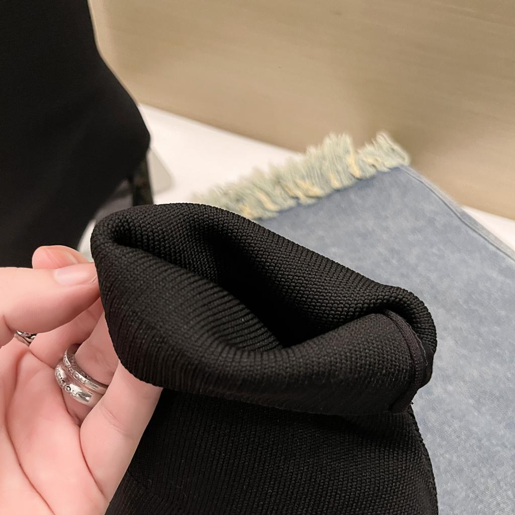 Новые Роскошные Осенние Бежевые Ботильоны-носки для Женщин Экзотические Танцовщицы Высокий Каблук Шпилька Зимняя Мода Эластичная Ткань Большой Размер