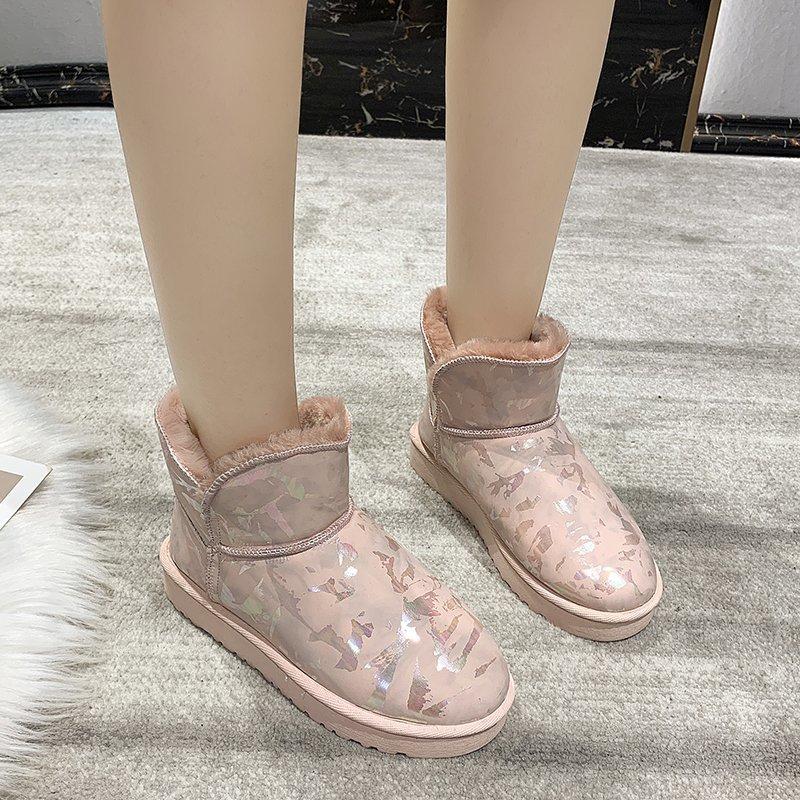 Модные сапоги женские новинка 2024 года на низком каблуке женские резиновые туфли дождевые сапоги женские роскошные дизайнерские австралийские круглые носки