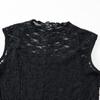 GIOVANNI VALENTINO Elegant Lace See-Through Sleeveless A-Line Midi Dress