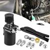 Car Baffled Oil Catch Can,Oil Separator Catch Can with Breather Filter 300ml Universal Aluminum