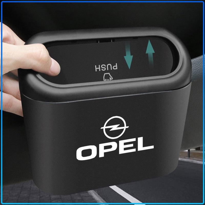 1Pcs Car Trash Can Storage Box Vehicle Garbage Dust Case Emblem For Opel Astra H G J Insignia Mokka Zafira Corsa Vectra B C D