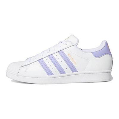 Кроссовки унисекс Superstar White Light Purple Cloud-White Hazy-Orange GX2537