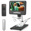 24M Digital Microscope with 7 Inch Adjustable Display Screen 3X Digital Magnification Photo Video