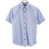 Short Sleeve Oxford Shirt M Blue Purple Men's Used