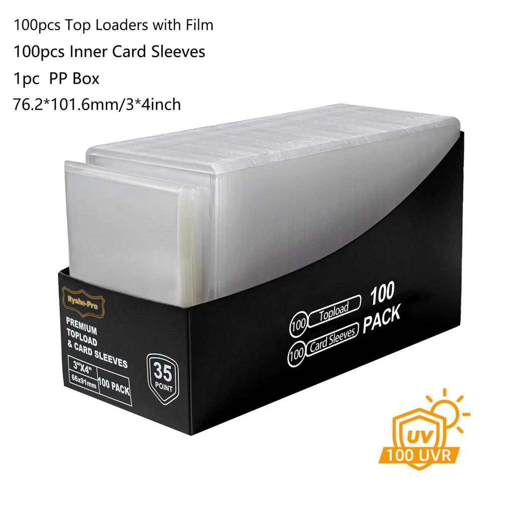 Папка Toploader вмещает 252+ Top Loader 9 карманов Top Loader Папки для жестких держателей карт 3" X 4" для MTG TCG Спортивных карт