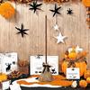 Halloween Floating Broom 43.5 Inches Tall Magical Animated Witch Broomstick Sound Touch Activated Haunted Dancing Broom for Party Home Floor Decor