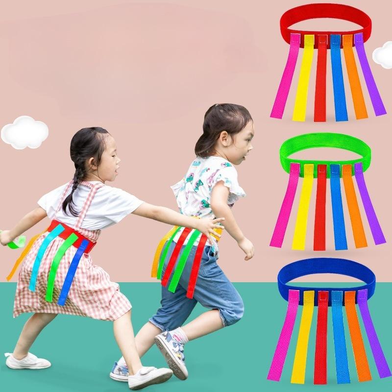 3Pcs Children Outdoor Funny Game Toy Belt For Kindergarten Kids Catching Tail Training Equipment Teamwork Game Toys For Children