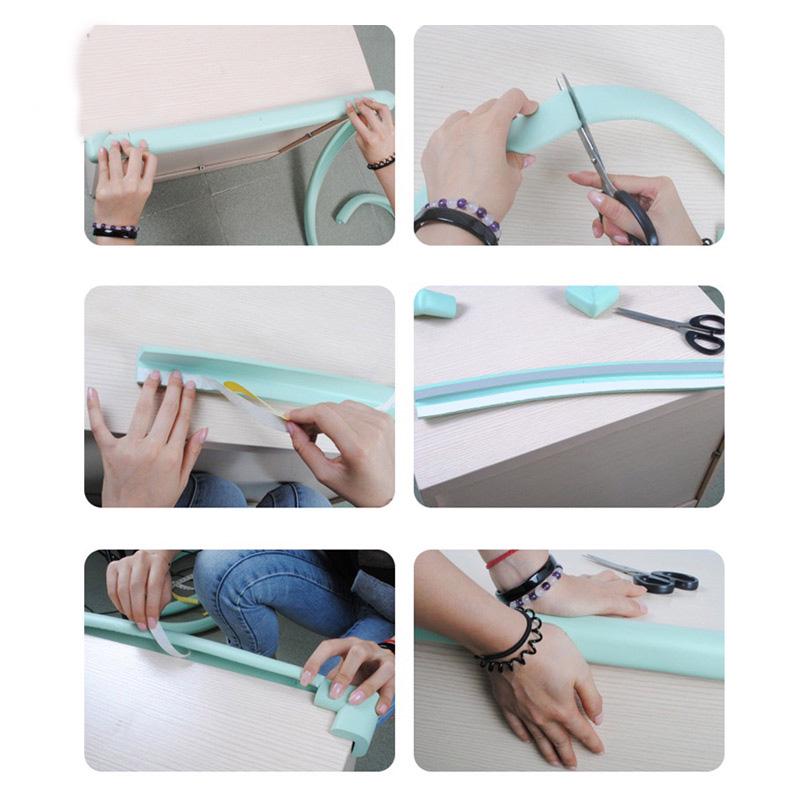 U-образный пенопластовый угловой протектор для детской безопасности с клейкой основой