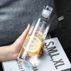 500ml Water Bottle With Time Marker Large Capacity Sports Water Bottle Plastic Clear Milk Juice Bottle Birthday Gift